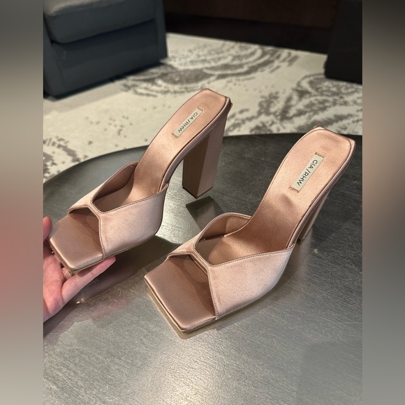 SOLD! GIA BORGHINI X RHW Rosie Satin Sandals Size US 8.5 NEW WITH BOX - Picture 6 of 13